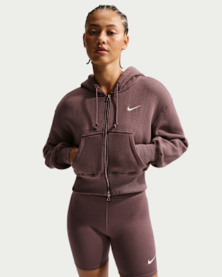 Nike Sportswear Phoenix Fleece Women's Loose Full-Zip Cropped